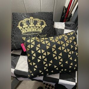 Juicy Couture throw pillows